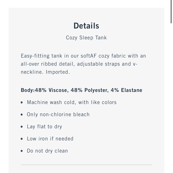 Abercrombie Cozy Tank - Picture 2 of 2